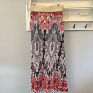 ANTHROPOLOGIE Vanessa Virginia Boho Ikat Maxi Skirt